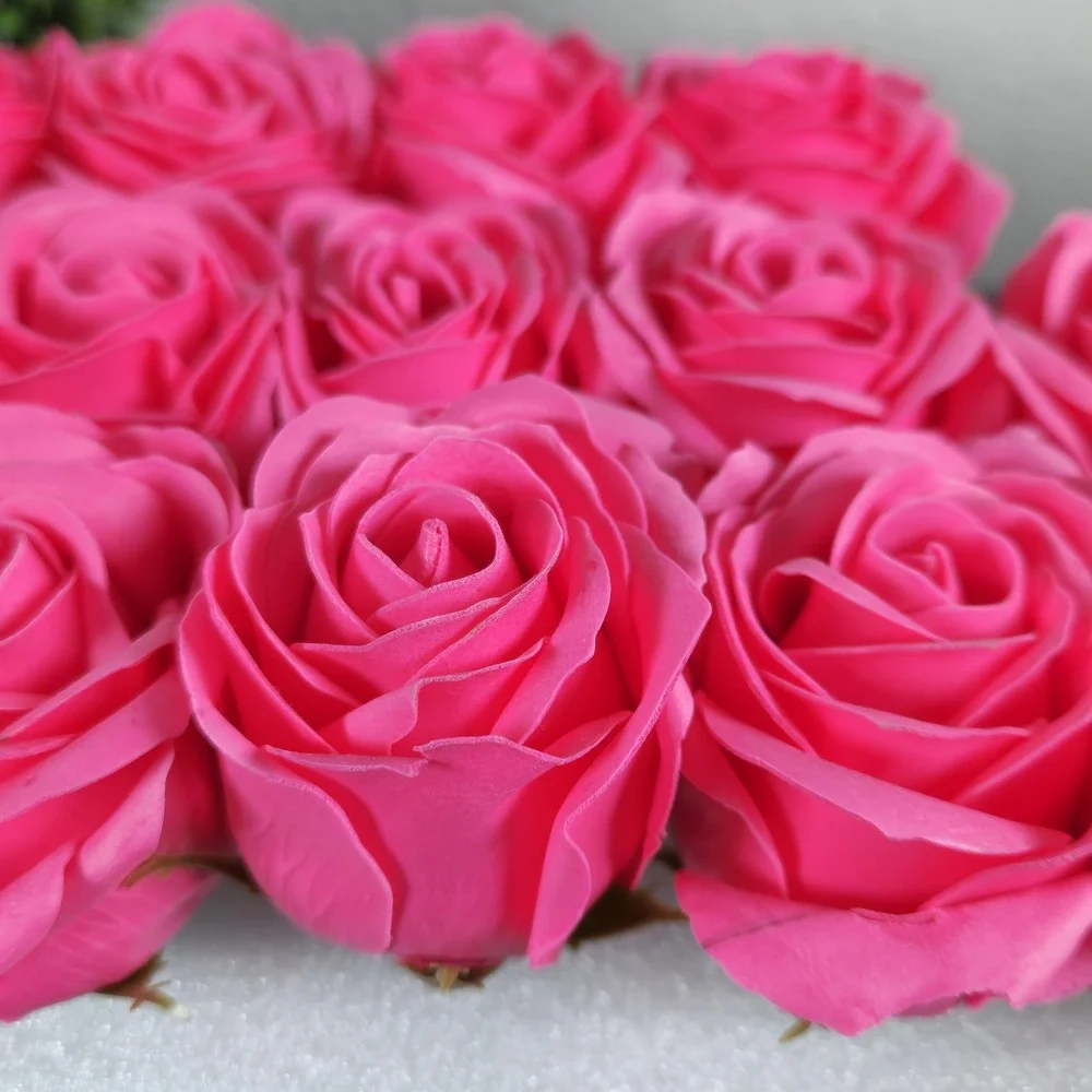 14- Soap Pedal Roses Artificial Flower Heads Crafts DIY Valentines/Wedding Decor